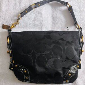 Vintage Coach Black Hobo Shoulder Bag